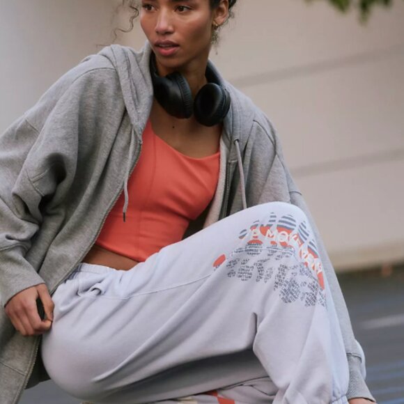 Women's Free People All Star Logo Sweats grey size M. Brand new with tags#95/96. - Picture 2 of 3